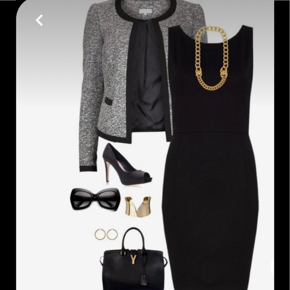 HOST PICK 🎉🎊Jones & CO, Black Ribbed Knit Dress!❌❌SOLD - Picture 14 of 15